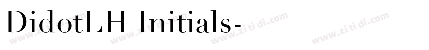 DidotLH Initials字体转换